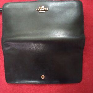Black Leather Coach Wallet